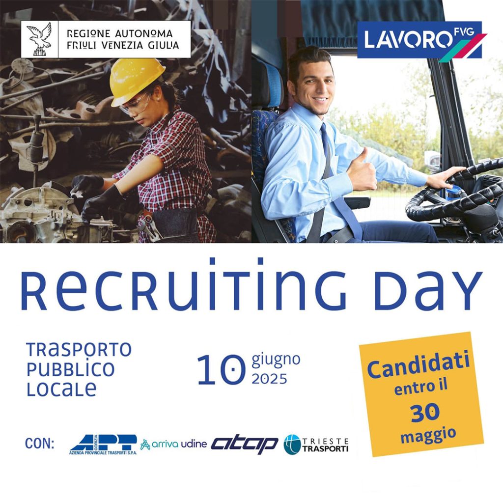 Recruiting day del trasporto pubblico in FVG